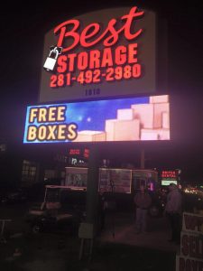 lighted outdoor signs