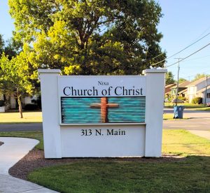 Halltown Church Signs LED NixaCoC 2 1 electronic message center client 300x276